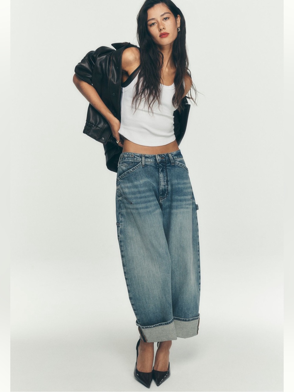 Anthropologie Kayden High Rise Carpenter Barrel Jeans by Pilcro Size 32 - Picture 5 of 9